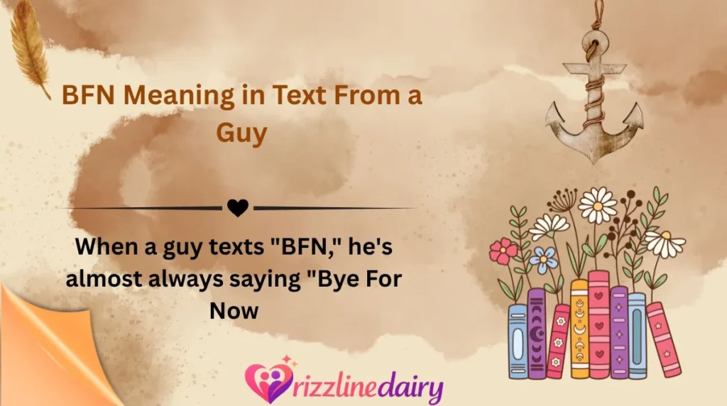 BFN Meaning in Text From a Guy