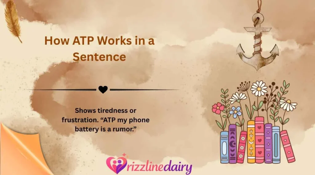 How ATP Works in a Sentence