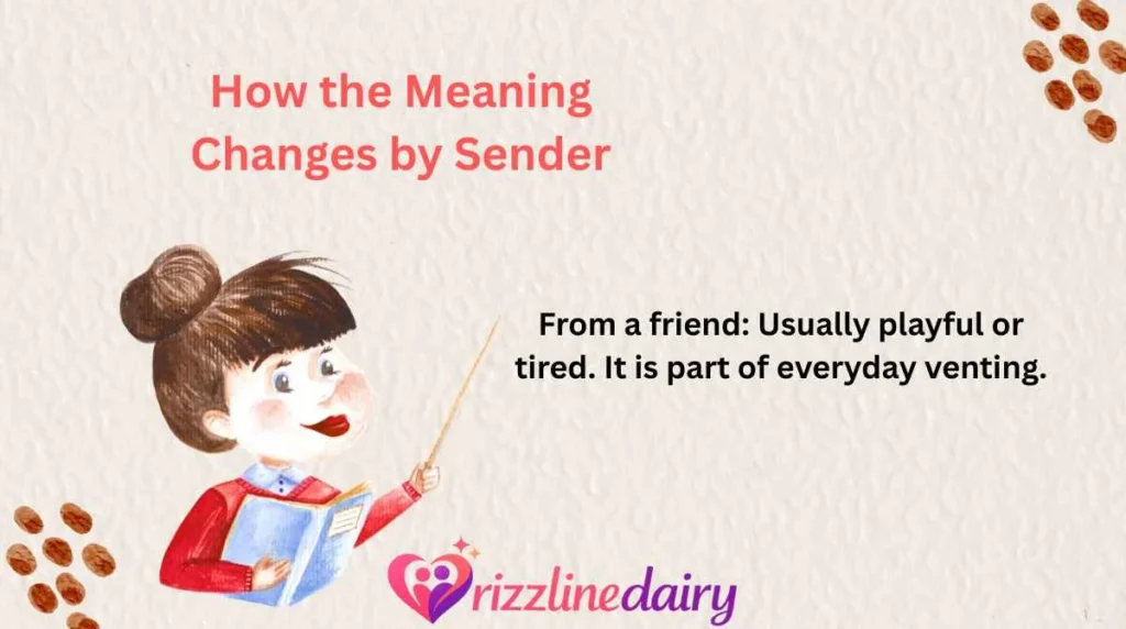 How the Meaning Changes by Sender