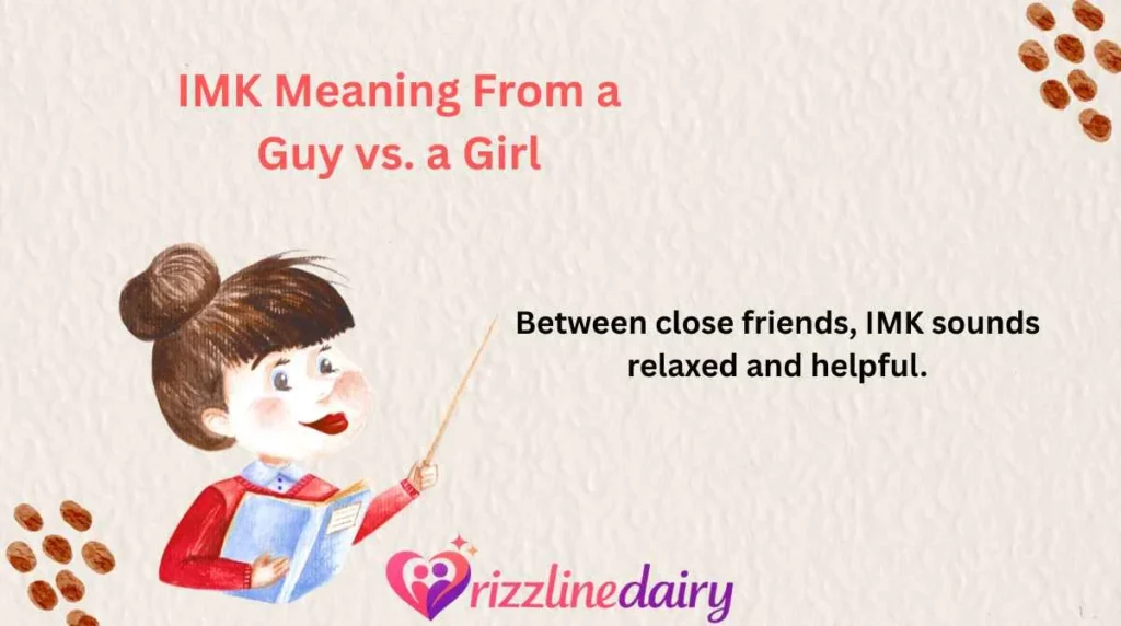 IMK Meaning From a Guy vs. a Girl
